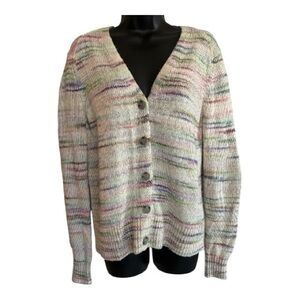 CAbi Multicolor Knit Cardigan-Size M